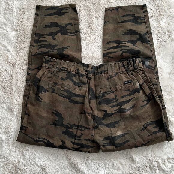 Sanctuary Everyday Linen Pants Camo Size 31 - Picture 10 of 11